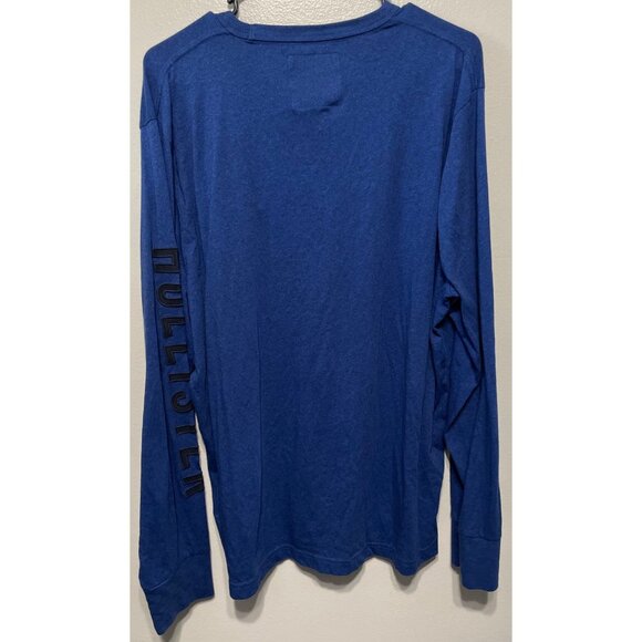 💙 Hollister California Blue Logo Long Sleeve Tee – Size XL - Picture 4 of 7